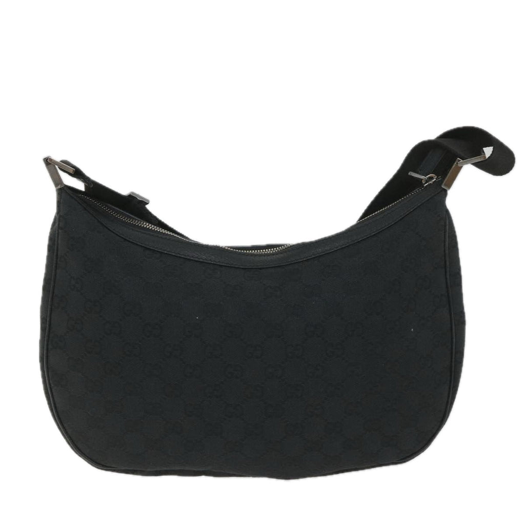 GUCCI GG Canvas Shoulder Bag Black 122790 fm2838