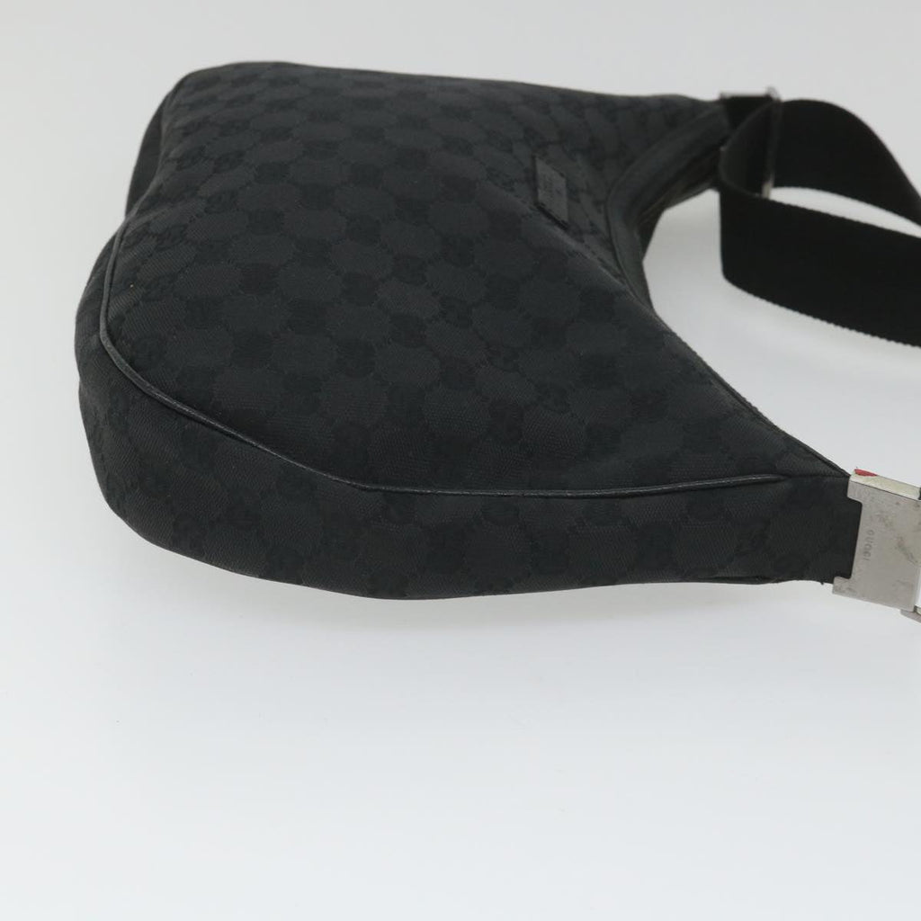 GUCCI GG Canvas Shoulder Bag Black 122790 fm2838