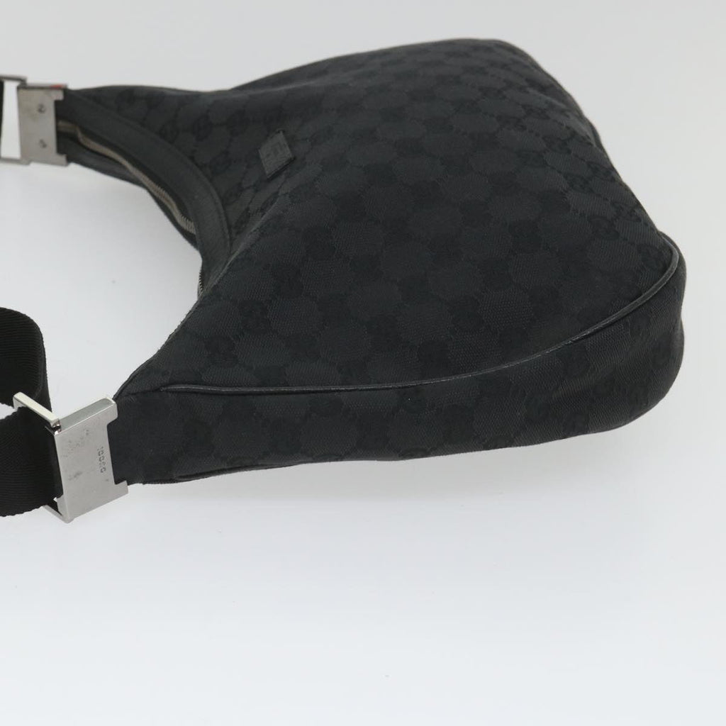 GUCCI GG Canvas Shoulder Bag Black 122790 fm2838