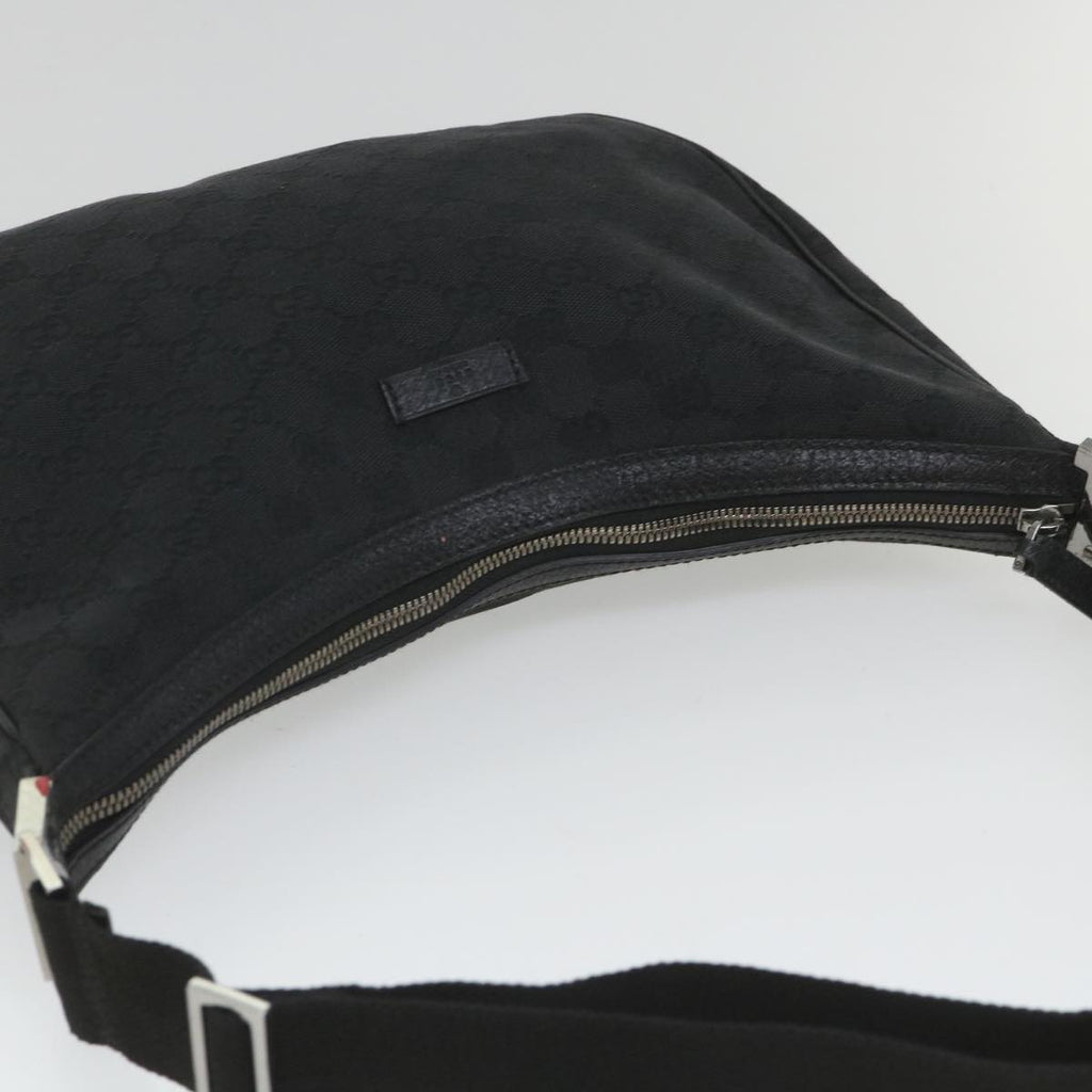 GUCCI GG Canvas Shoulder Bag Black 122790 fm2838
