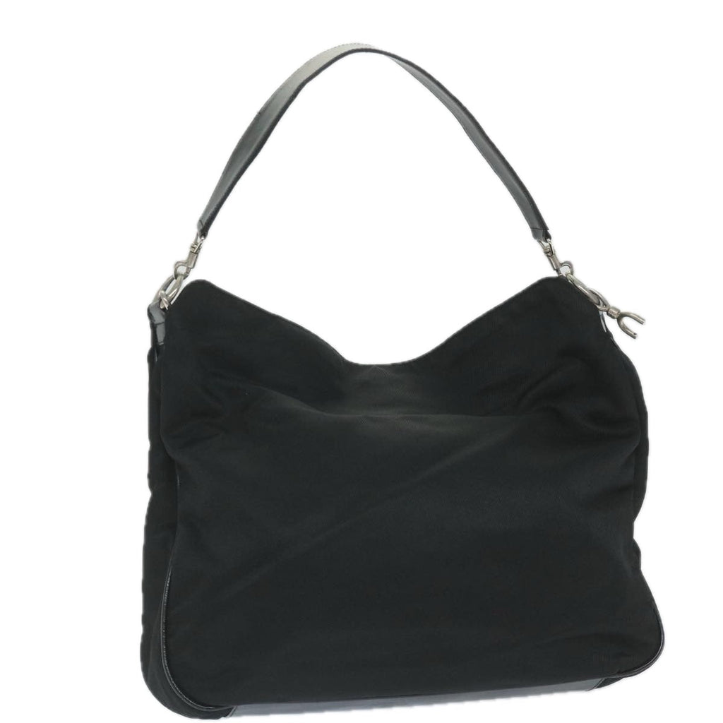 GUCCI Shoulder Bag Nylon Black 001 1998 1577 fm2876