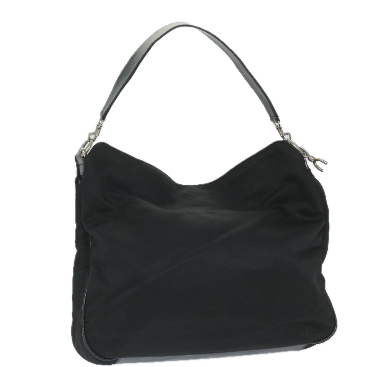 GUCCI Shoulder Bag Nylon Black 001 1998 1577 fm2876