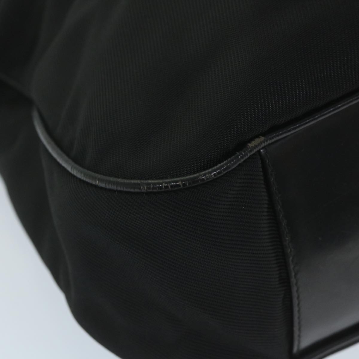 GUCCI Shoulder Bag Nylon Black 001 1998 1577 fm2876