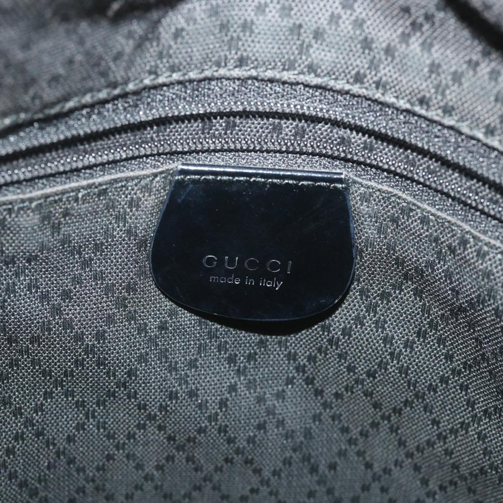 GUCCI Shoulder Bag Nylon Black 001 1998 1577 fm2876