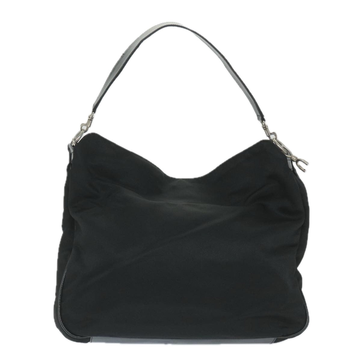 GUCCI Shoulder Bag Nylon Black 001 1998 1577 fm2876