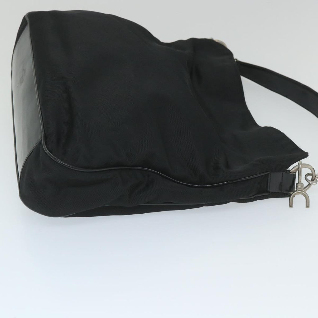 GUCCI Shoulder Bag Nylon Black 001 1998 1577 fm2876