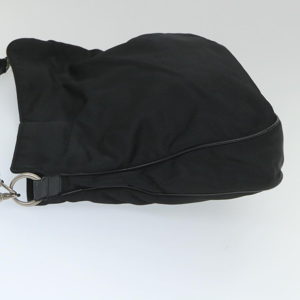 GUCCI Shoulder Bag Nylon Black 001 1998 1577 fm2876
