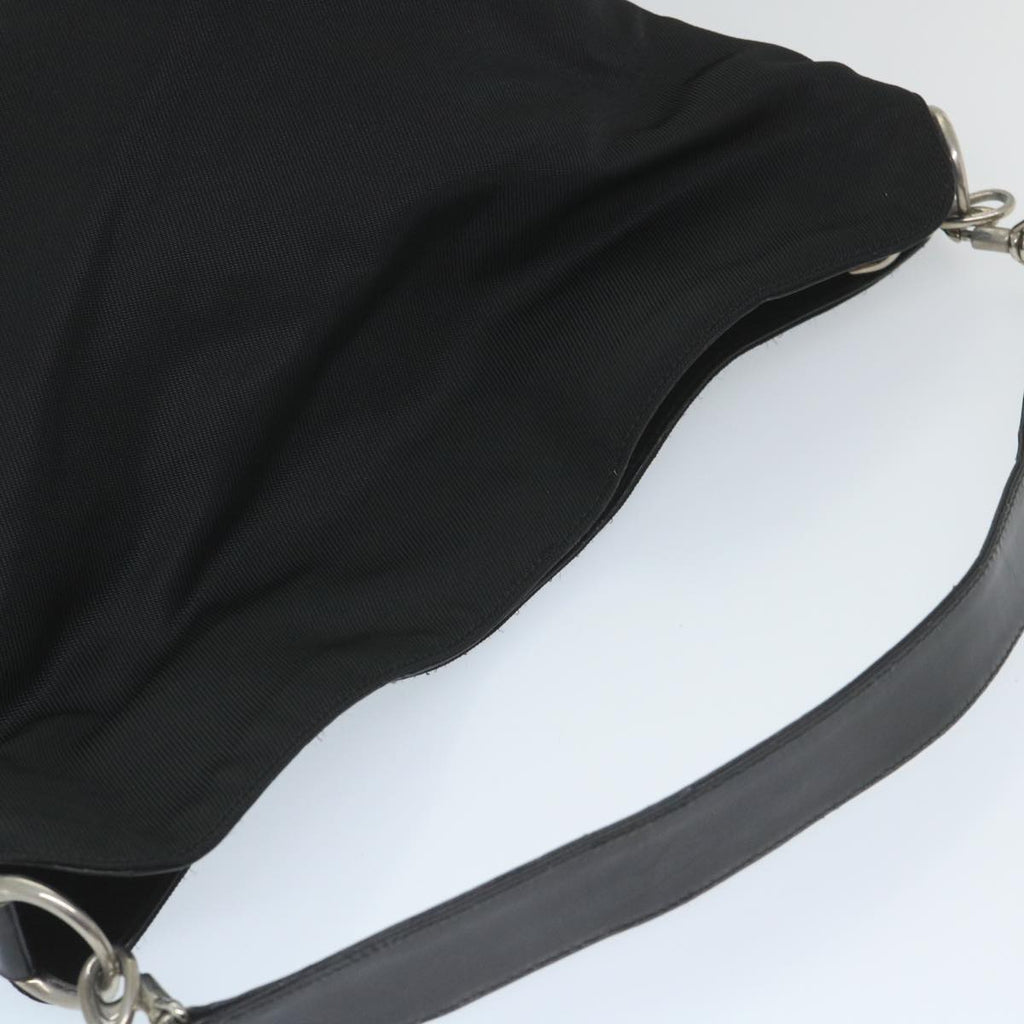 GUCCI Shoulder Bag Nylon Black 001 1998 1577 fm2876