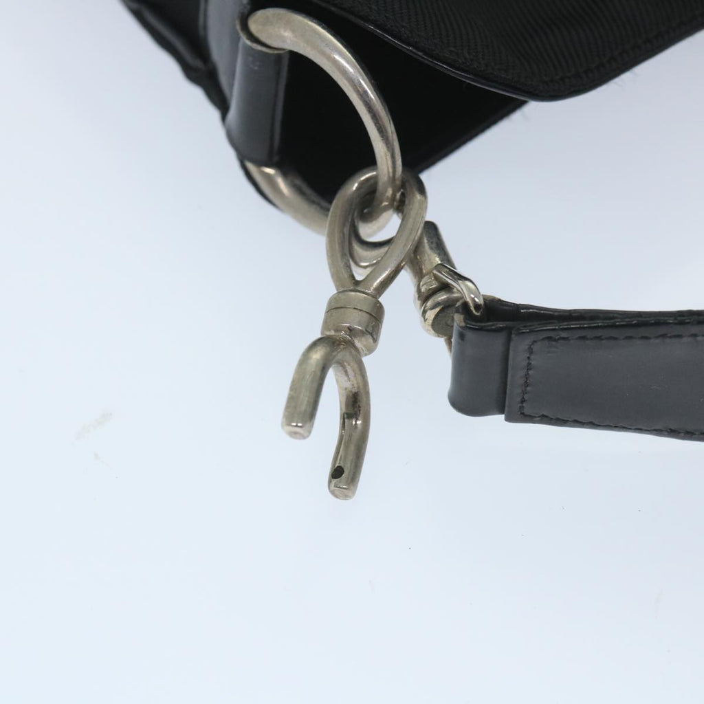 GUCCI Shoulder Bag Nylon Black 001 1998 1577 fm2876
