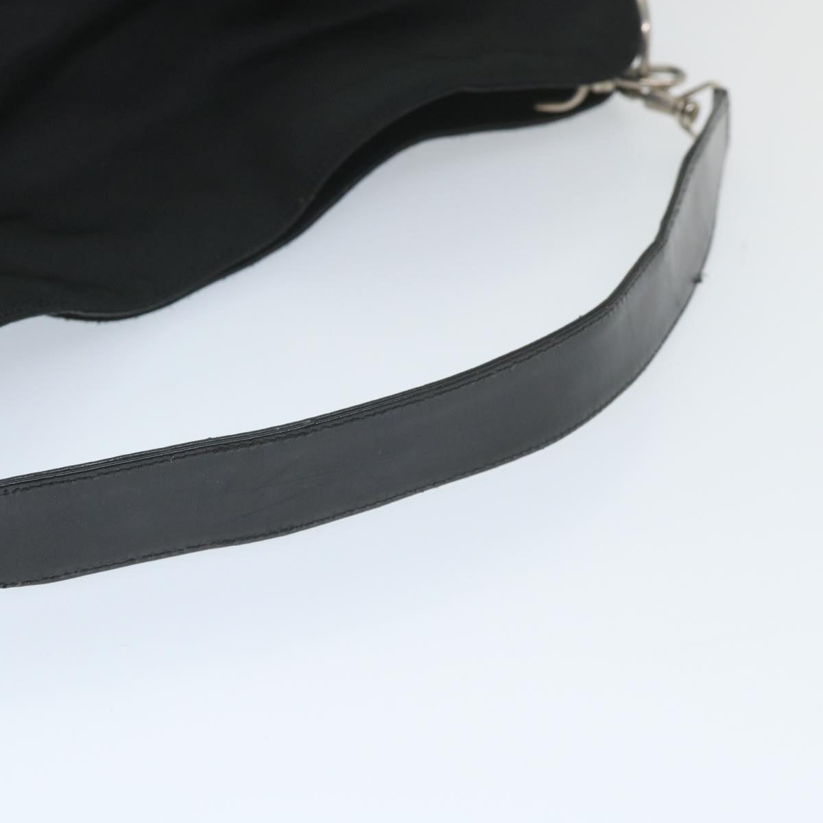 GUCCI Shoulder Bag Nylon Black 001 1998 1577 fm2876