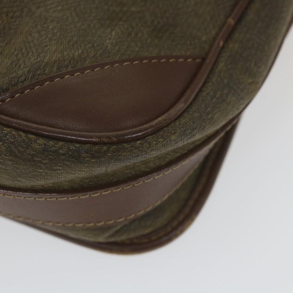 GUCCI Shoulder Bag Canvas Leather Beige Brown fm2880