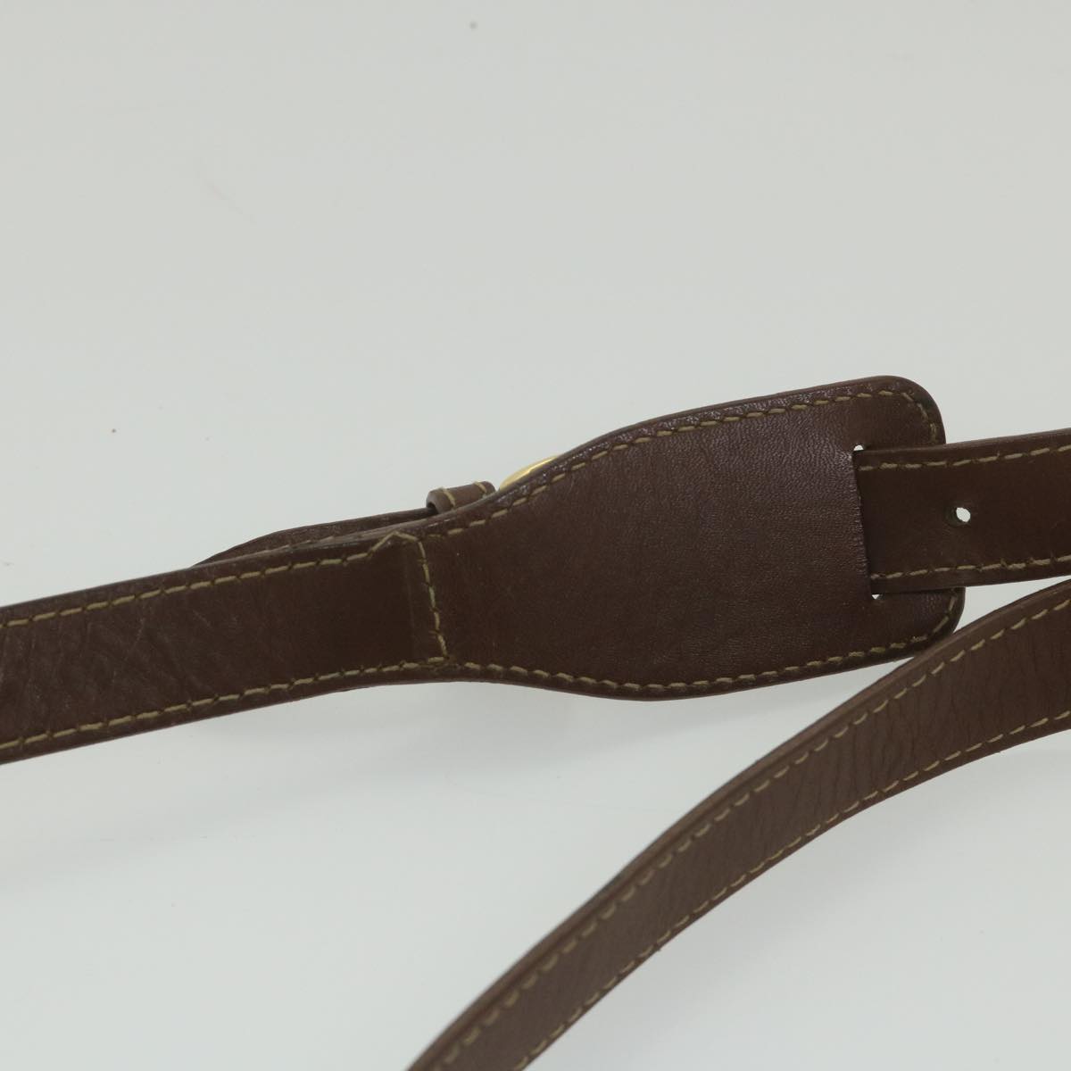 GUCCI Shoulder Bag Canvas Leather Beige Brown fm2880