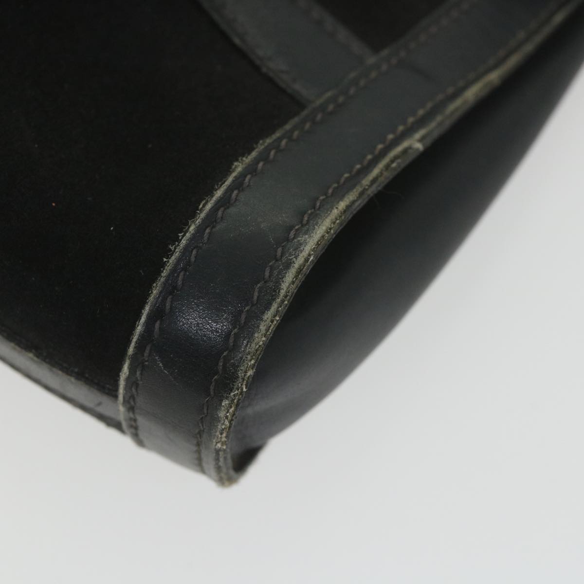 GUCCI Shoulder Bag Suede Black fm2881