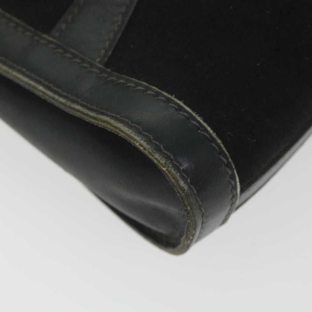 GUCCI Shoulder Bag Suede Black fm2881