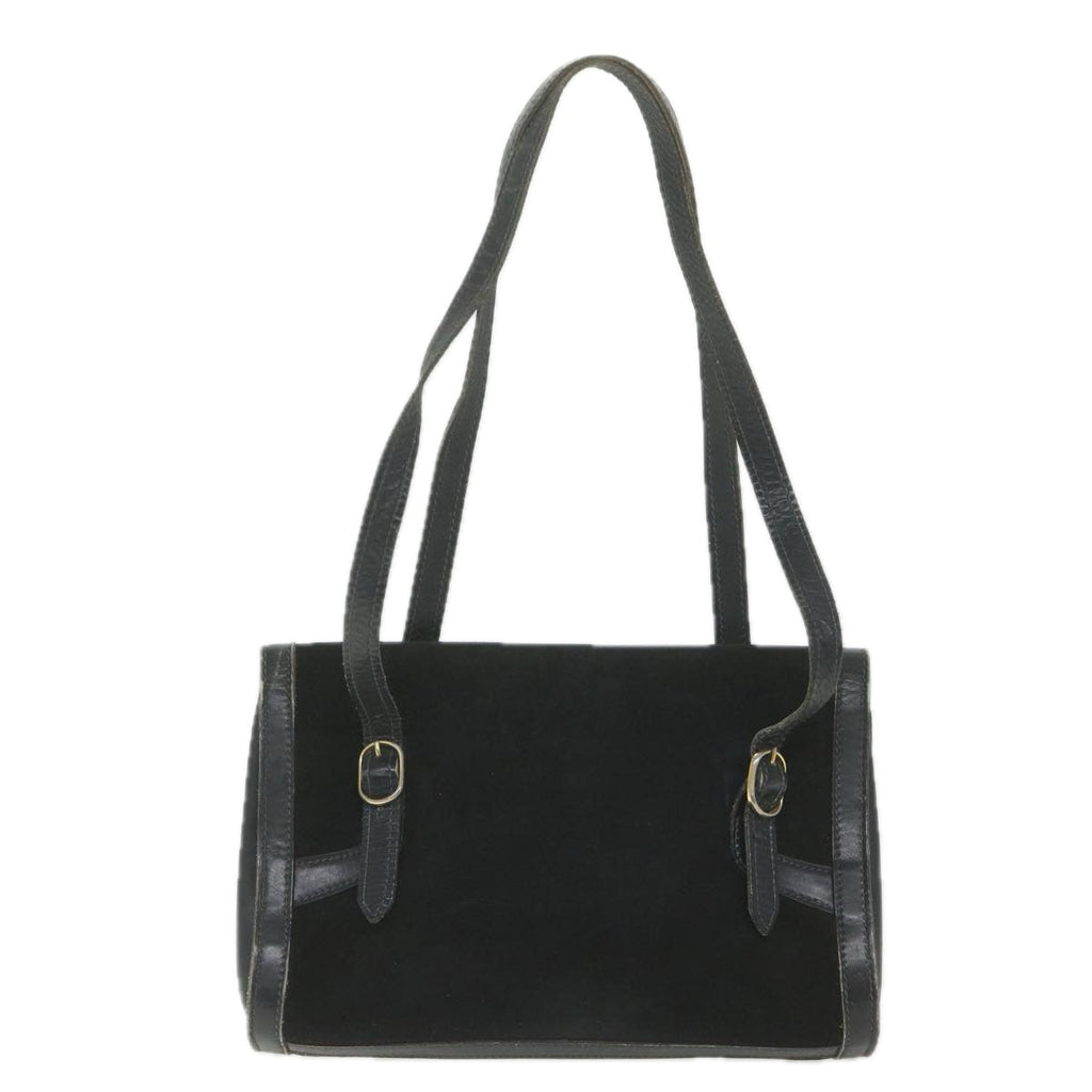 GUCCI Shoulder Bag Suede Black fm2881