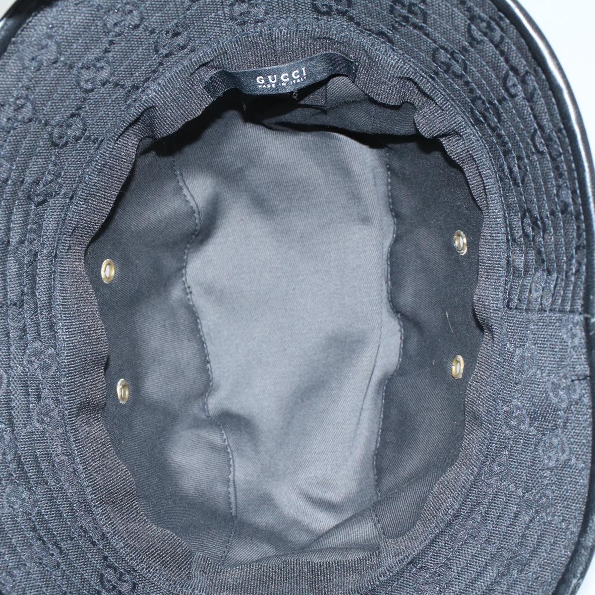 GUCCI GG Canvas Hat XL Black fm2899