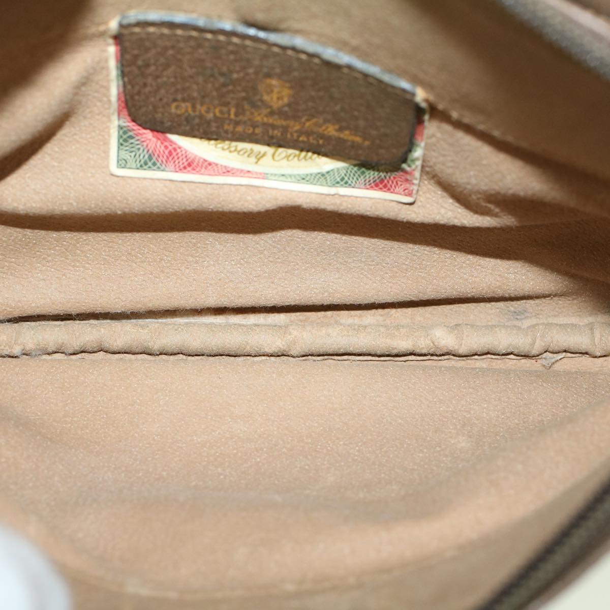 GUCCI GG Canvas Shoulder Bag PVC Leather Beige fm2929