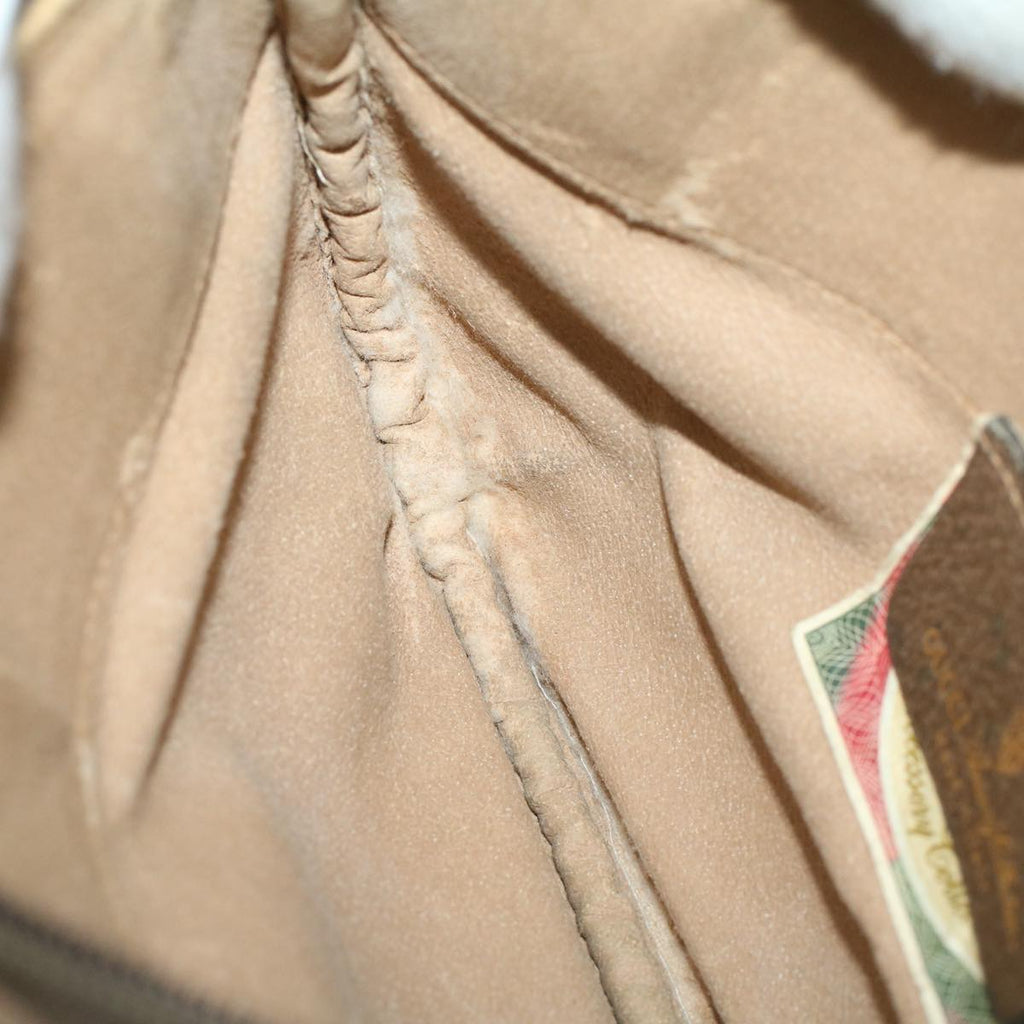 GUCCI GG Canvas Shoulder Bag PVC Leather Beige fm2929