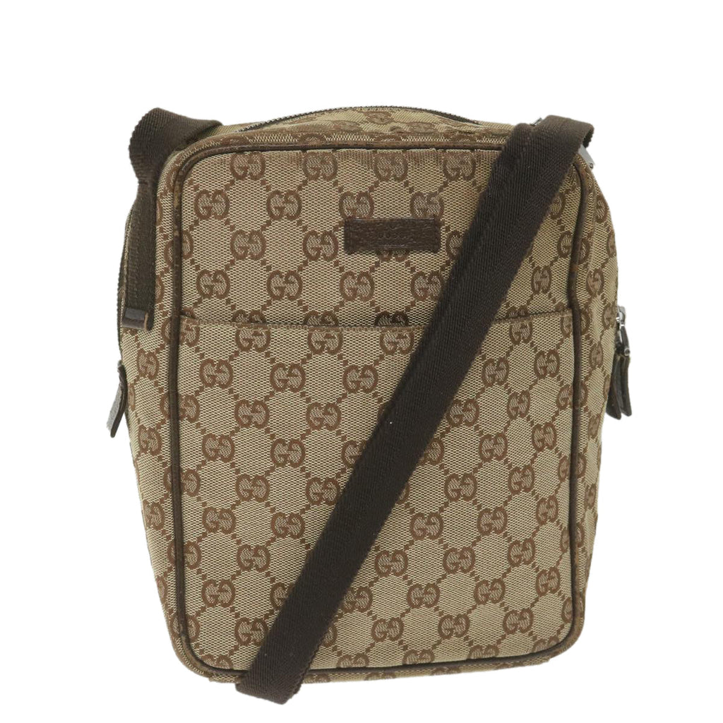 GUCCI GG Canvas Shoulder Bag Beige 122759 fm2942