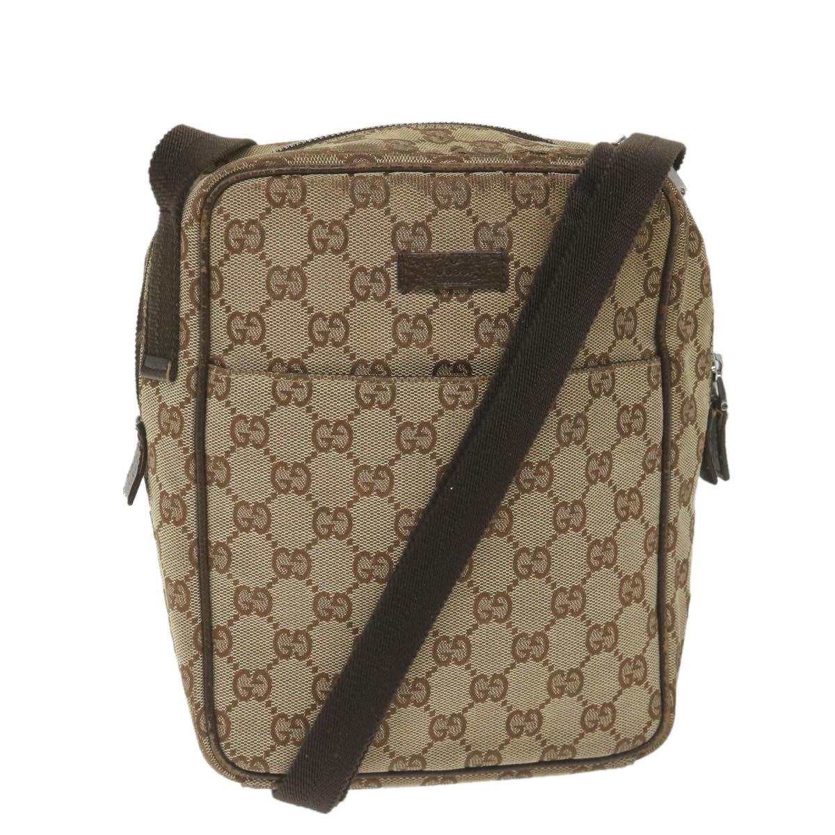 GUCCI GG Canvas Shoulder Bag Beige 122759 fm2942