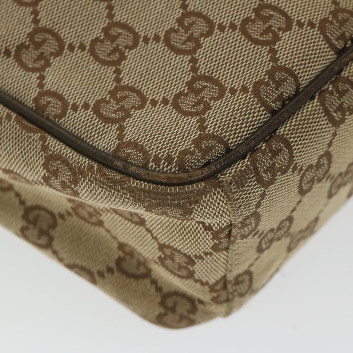GUCCI GG Canvas Shoulder Bag Beige 122759 fm2942