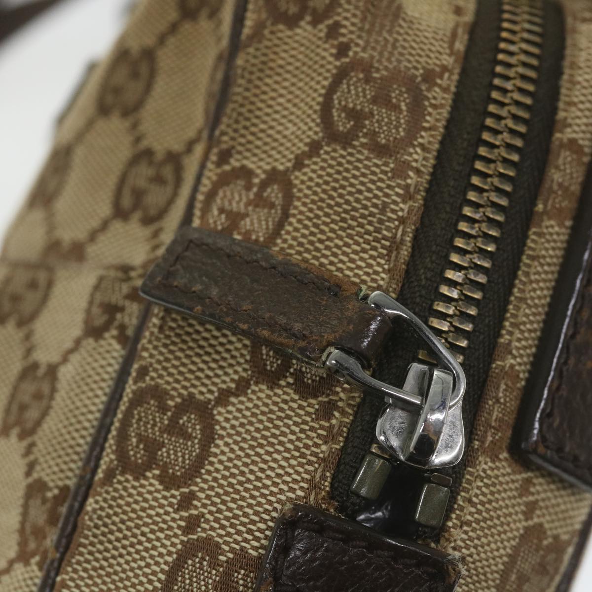 GUCCI GG Canvas Shoulder Bag Beige 122759 fm2942