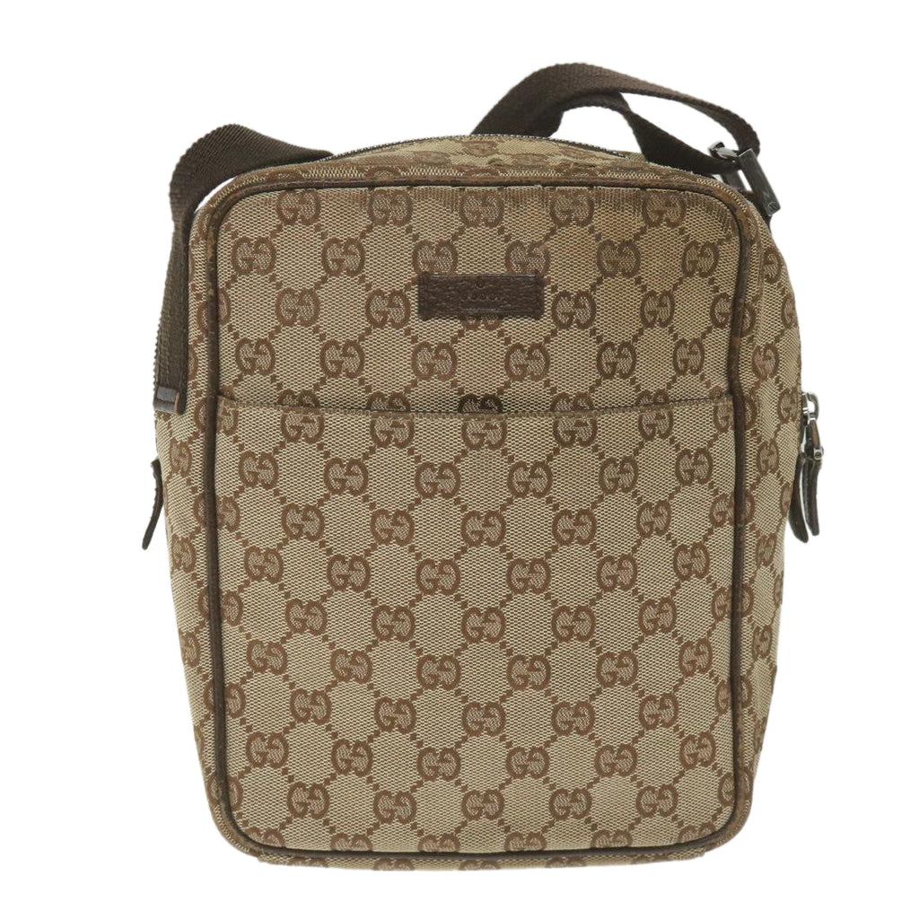 GUCCI GG Canvas Shoulder Bag Beige 122759 fm2942