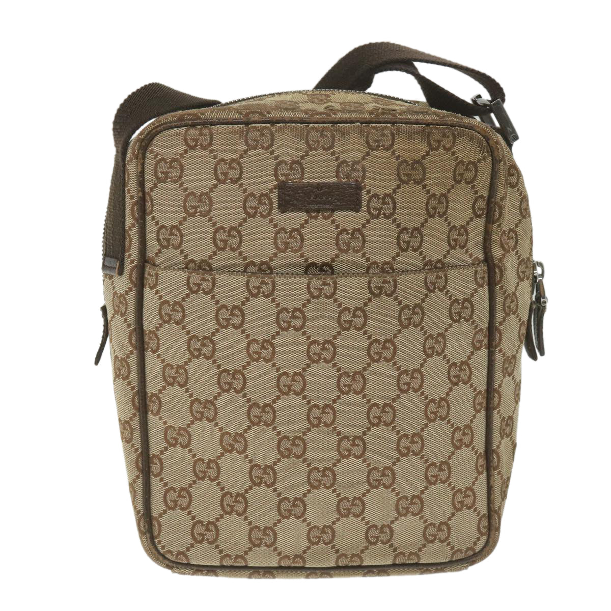 GUCCI GG Canvas Shoulder Bag Beige 122759 fm2942