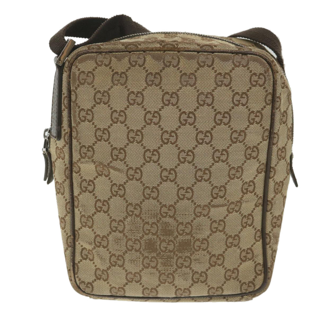 GUCCI GG Canvas Shoulder Bag Beige 122759 fm2942