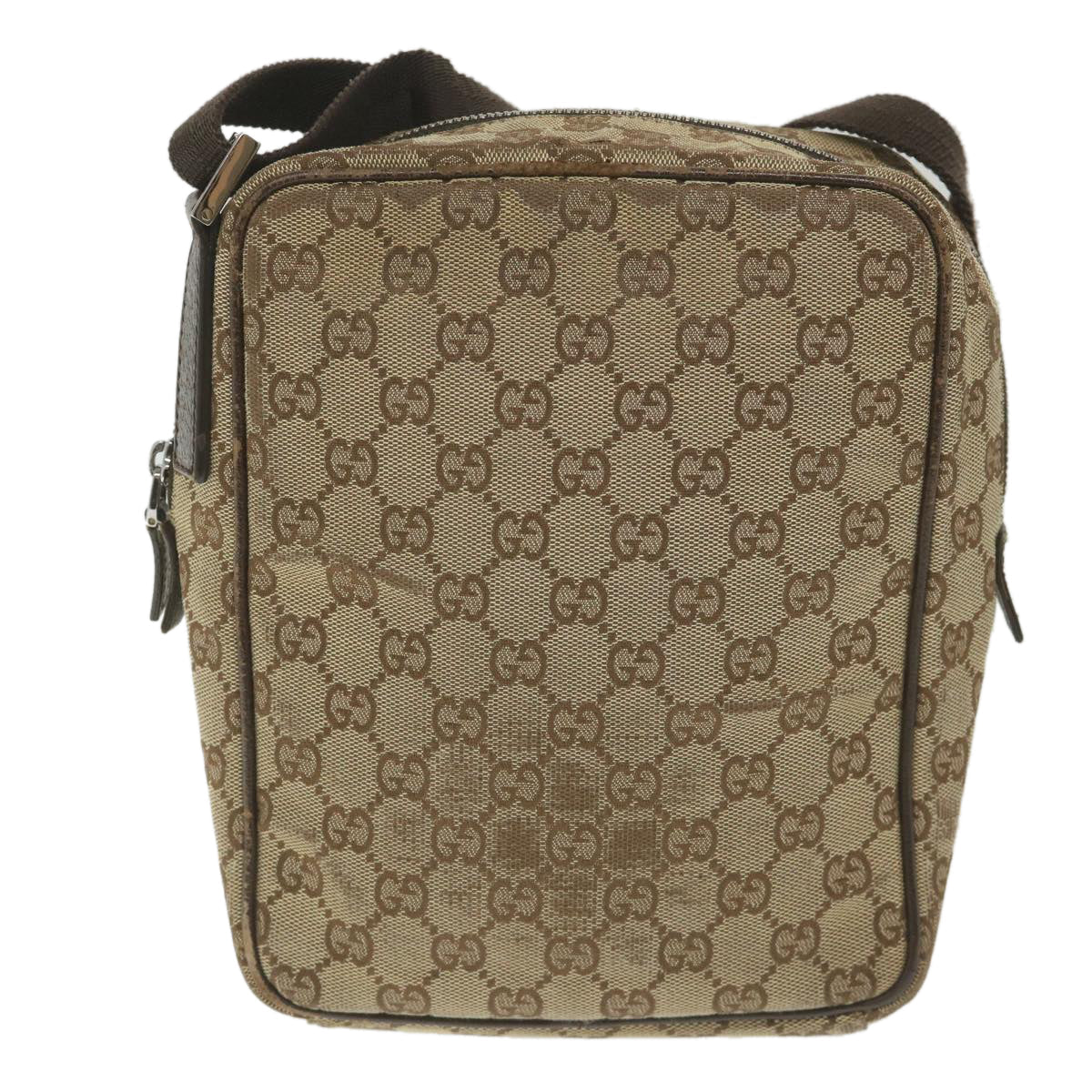 GUCCI GG Canvas Shoulder Bag Beige 122759 fm2942