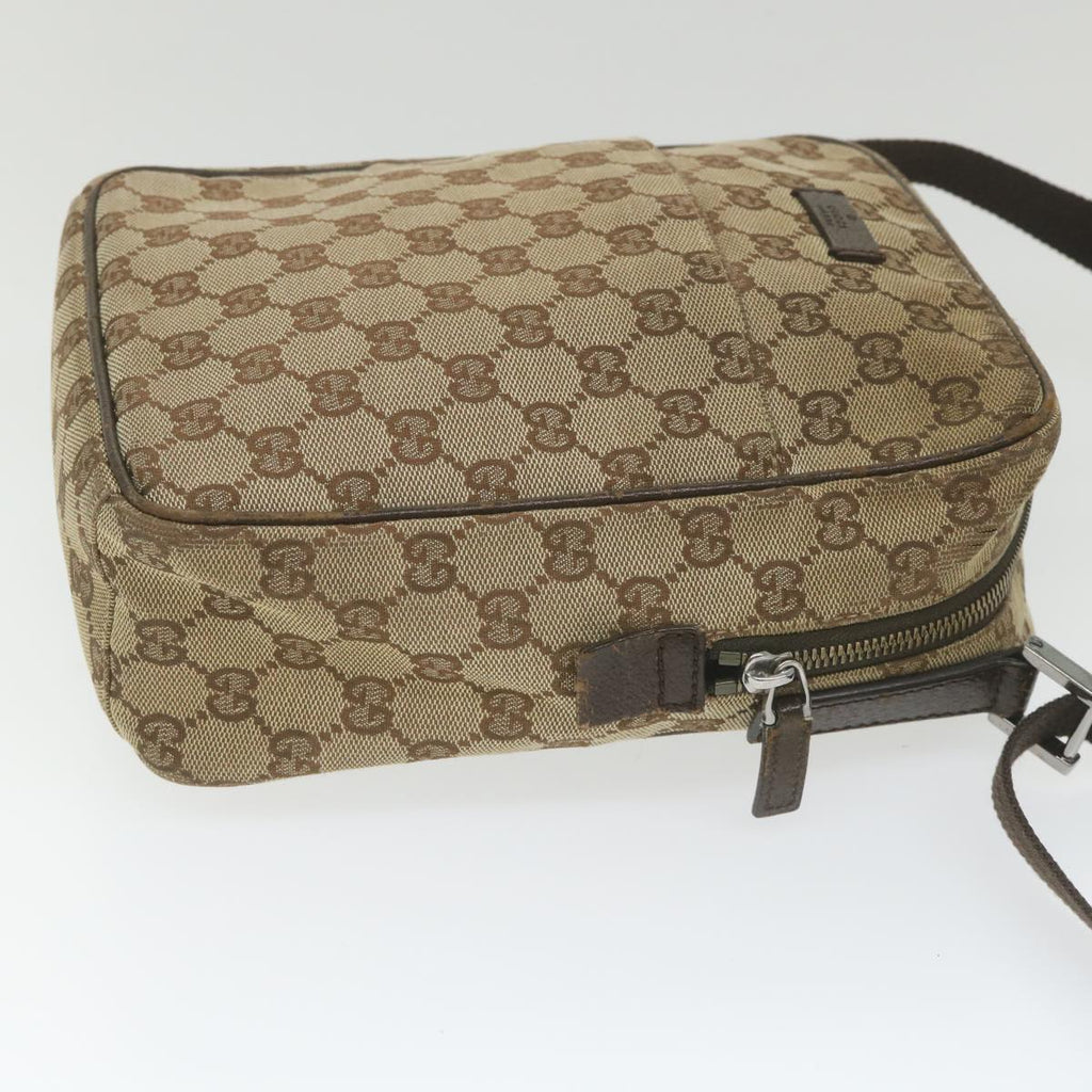 GUCCI GG Canvas Shoulder Bag Beige 122759 fm2942