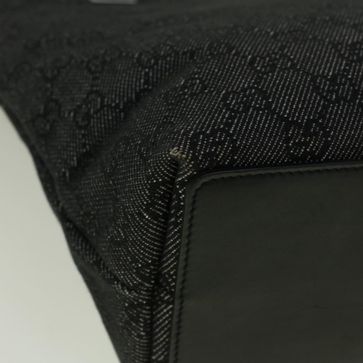 GUCCI GG Canvas Tote Bag Black 31244 fm2943