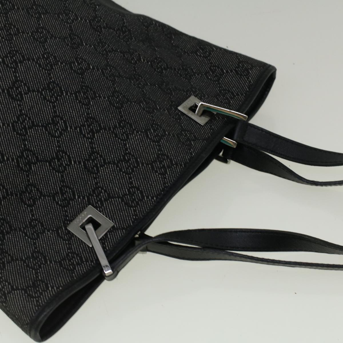 GUCCI GG Canvas Tote Bag Black 31244 fm2943