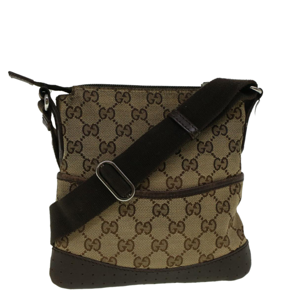GUCCI GG Canvas Shoulder Bag Beige 1247671 fm2944