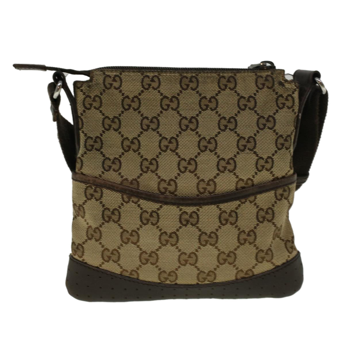 GUCCI GG Canvas Shoulder Bag Beige 1247671 fm2944