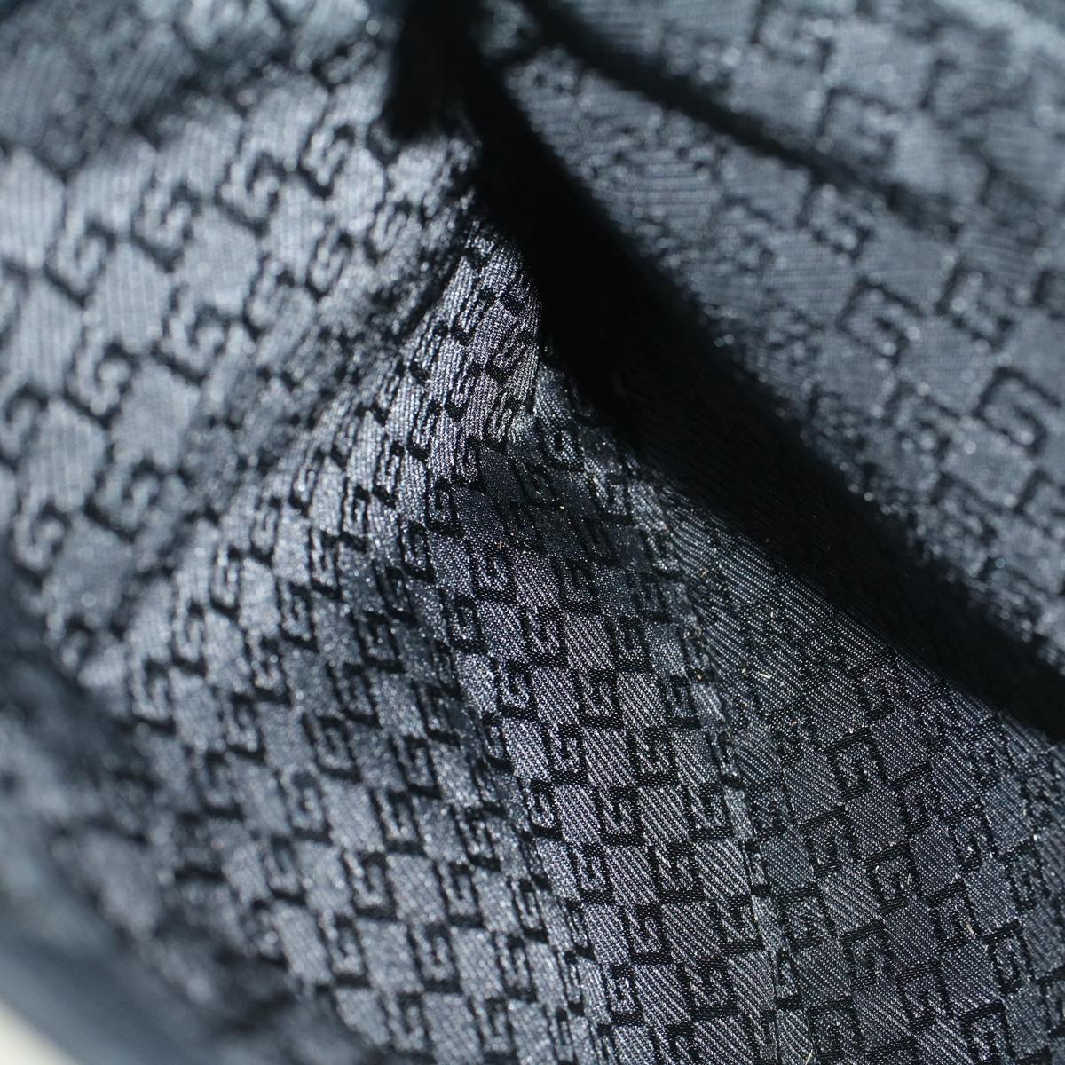 GUCCI Shoulder Bag Nylon Black 27639 fm2945