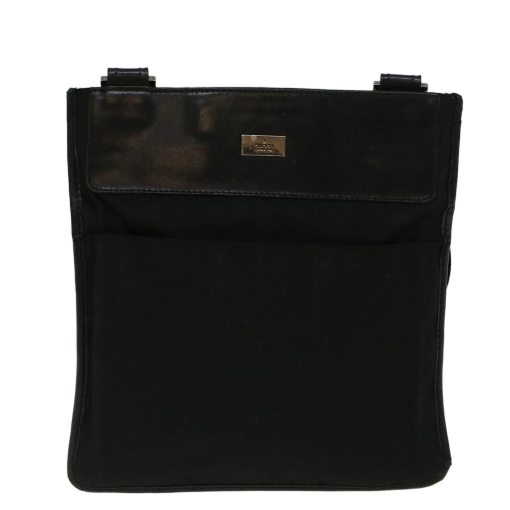 GUCCI Shoulder Bag Nylon Black 27639 fm2945