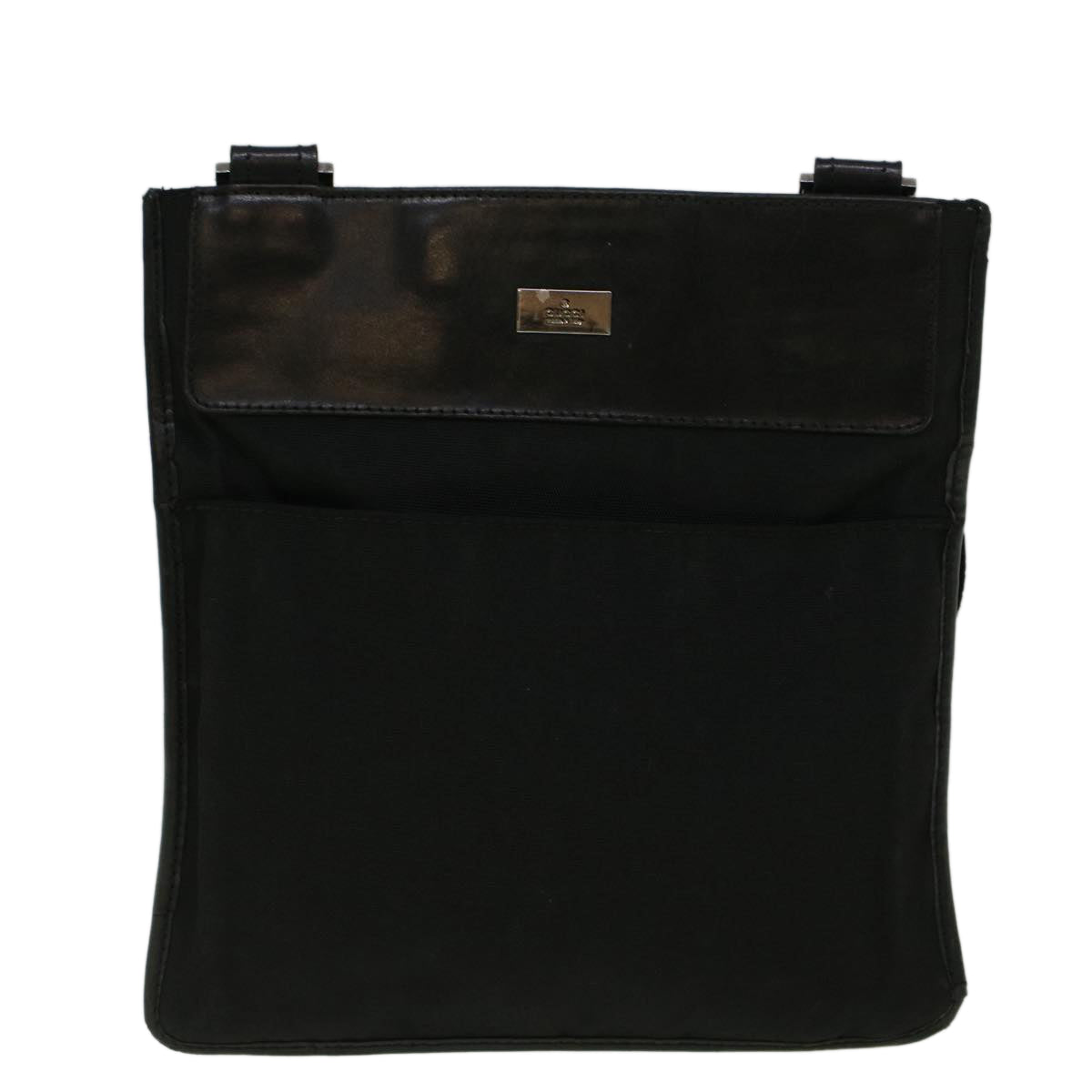 GUCCI Shoulder Bag Nylon Black 27639 fm2945