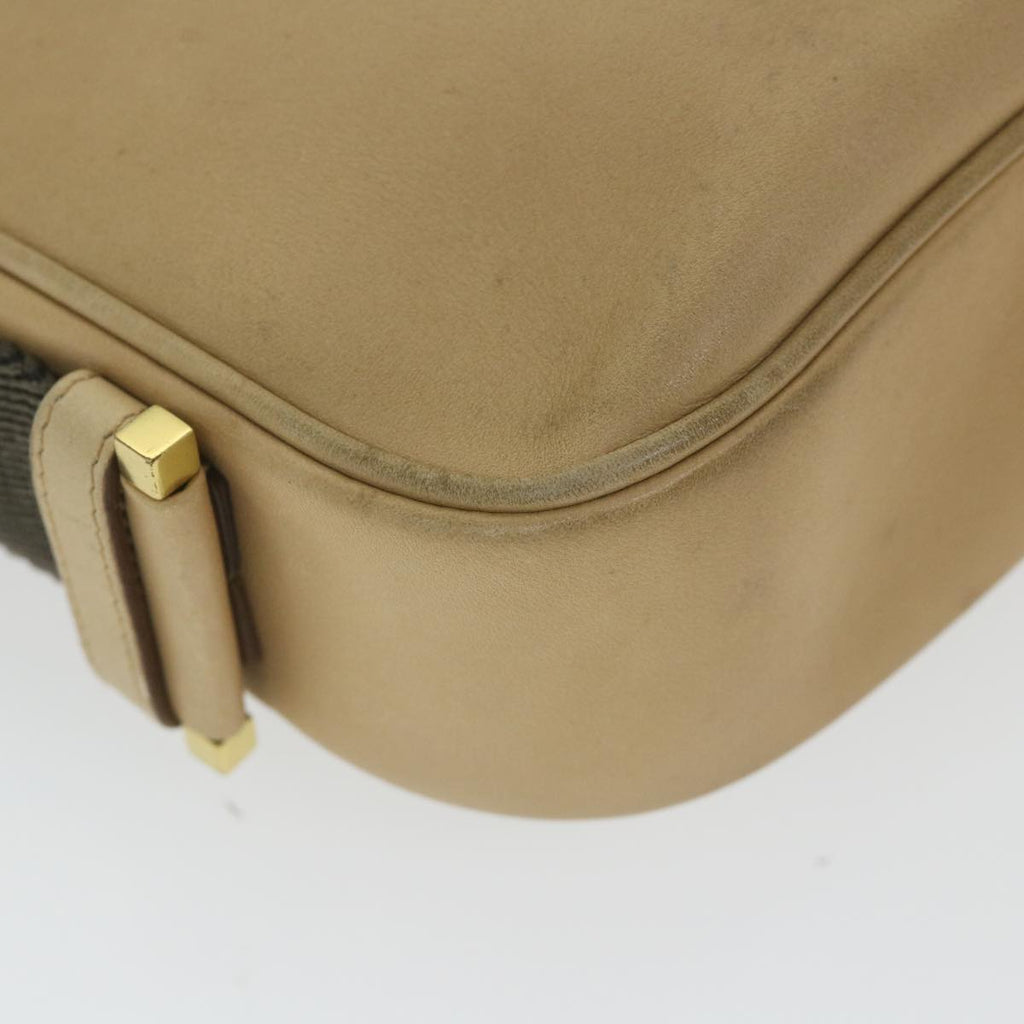 GUCCI Jackie Shoulder Bag Leather Beige 92736 fm2983