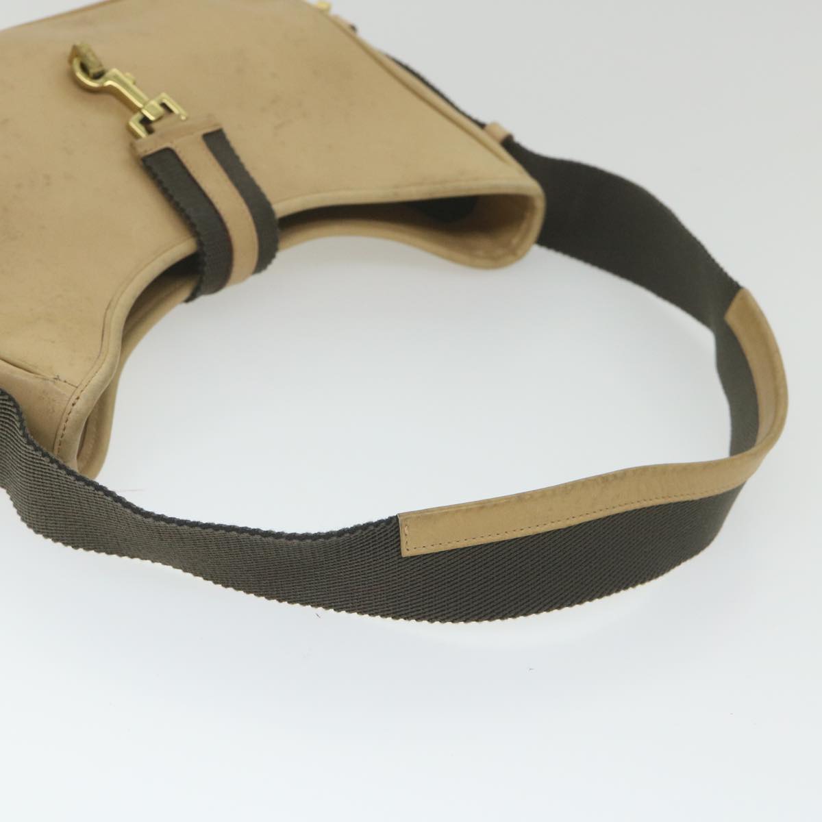 GUCCI Jackie Shoulder Bag Leather Beige 92736 fm2983