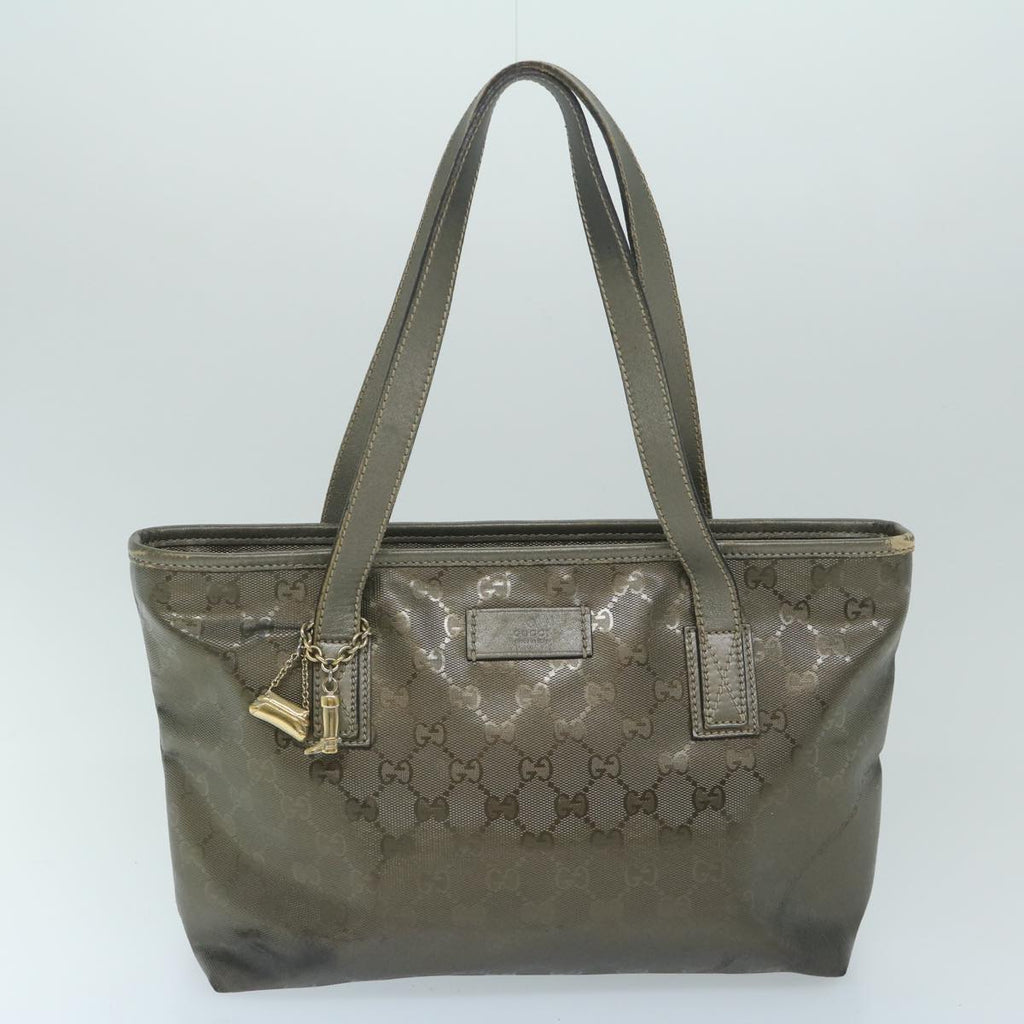 GUCCI GG Canvas Shoulder Bag Canvas 3Set Black Gold fm2984