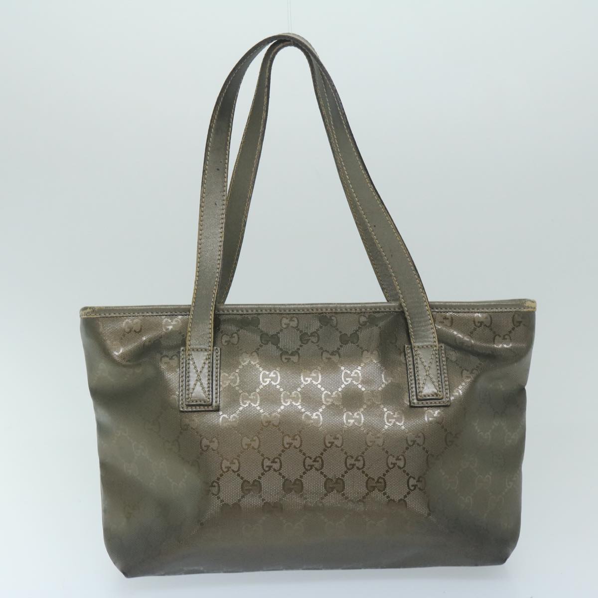 GUCCI GG Canvas Shoulder Bag Canvas 3Set Black Gold fm2984
