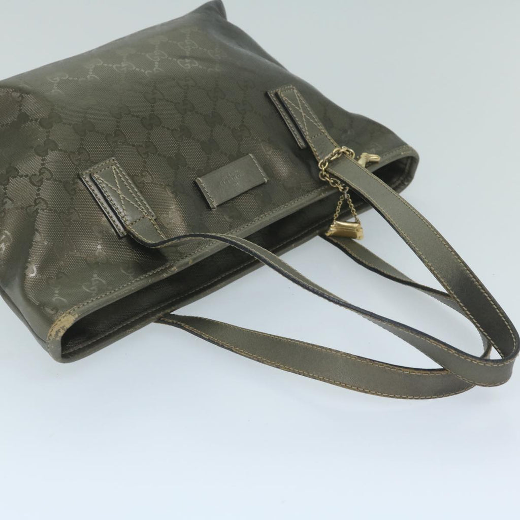 GUCCI GG Canvas Shoulder Bag Canvas 3Set Black Gold fm2984