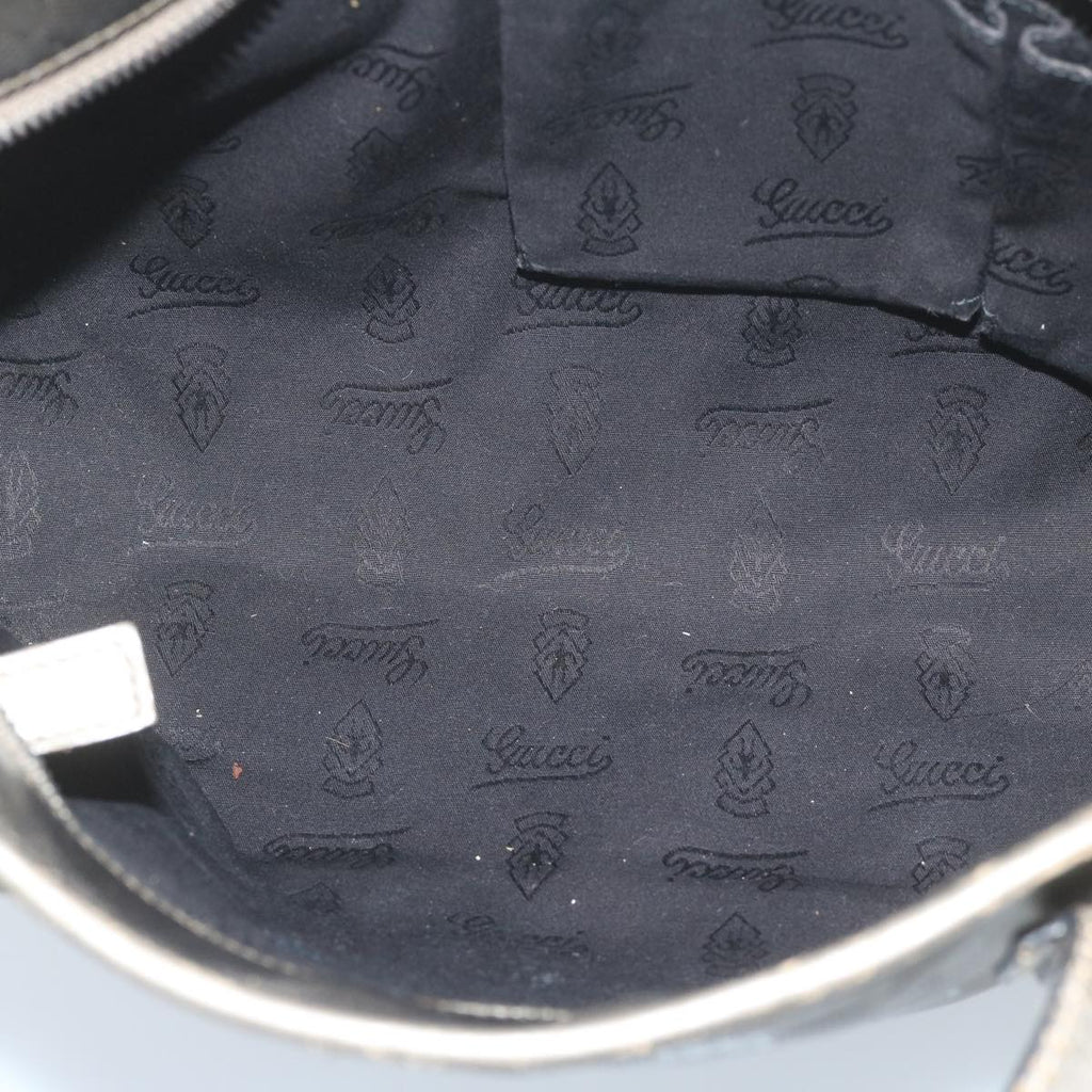 GUCCI GG Canvas Shoulder Bag Canvas 3Set Black Gold fm2984