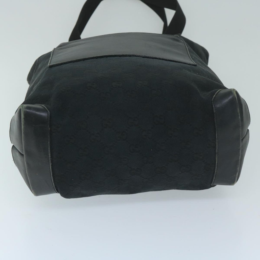 GUCCI GG Canvas Shoulder Bag Canvas 3Set Black Gold fm2984