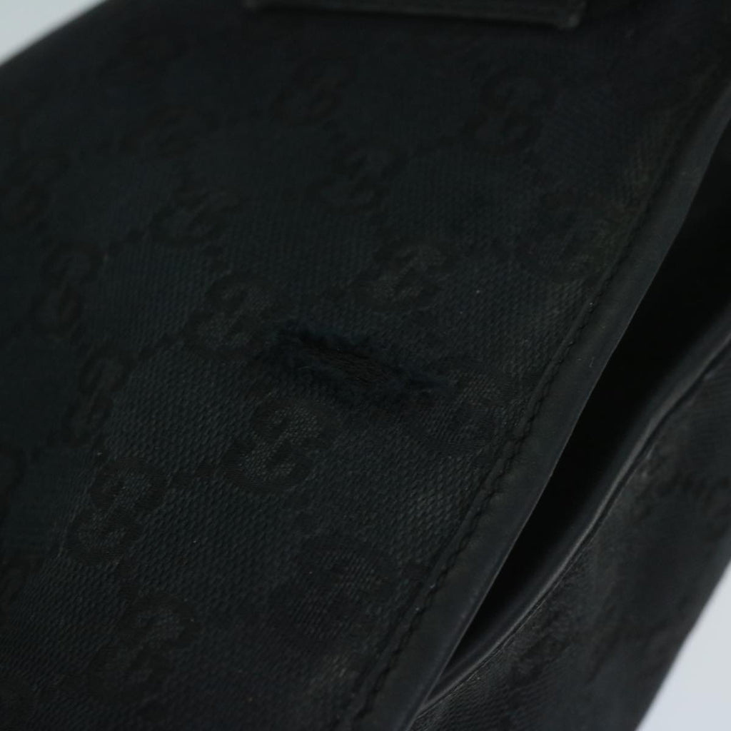 GUCCI GG Canvas Shoulder Bag Canvas 3Set Black Gold fm2984