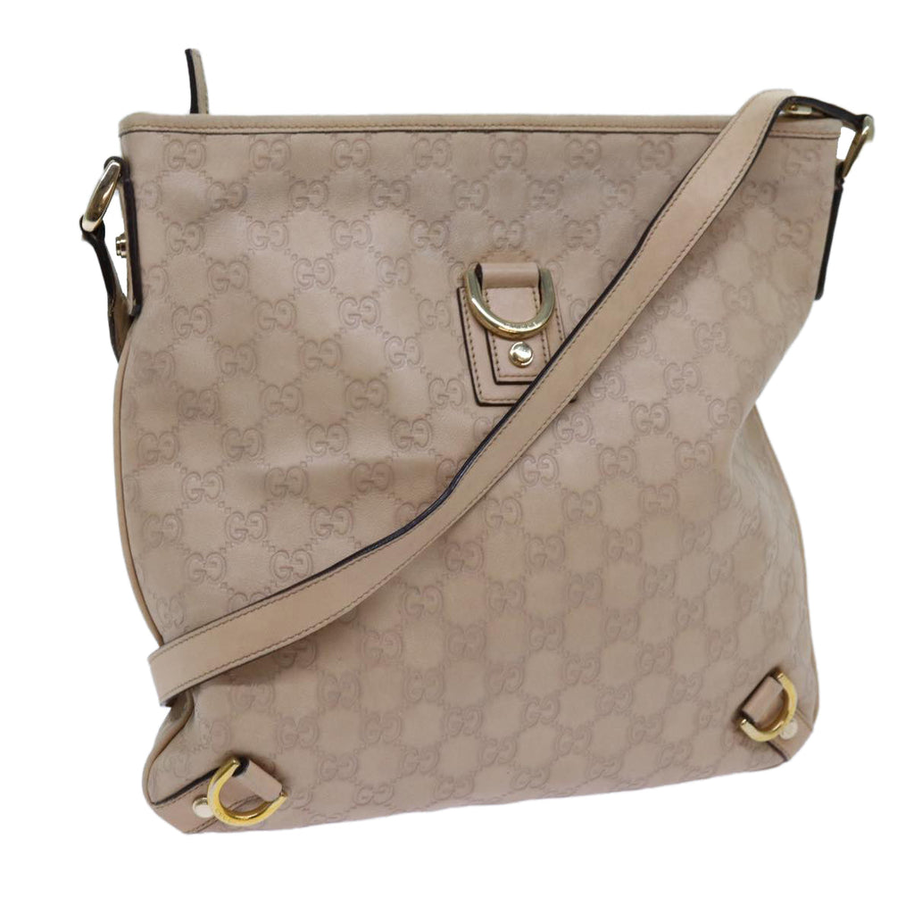 GUCCI GG Canvas Guccissima Abbey Shoulder Bag Beige 131326 fm3354