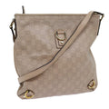 GUCCI GG Canvas Guccissima Abbey Shoulder Bag Beige 131326 fm3354