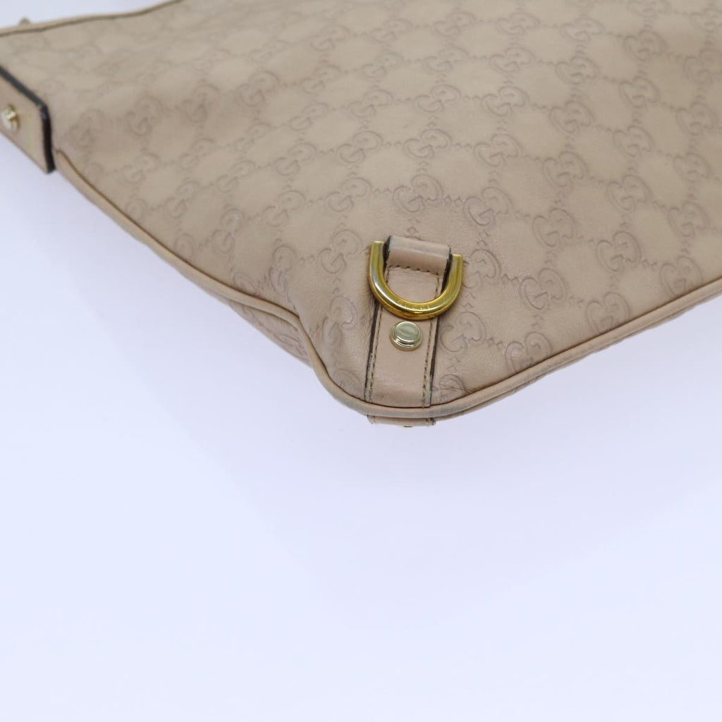 GUCCI GG Canvas Guccissima Abbey Shoulder Bag Beige 131326 fm3354