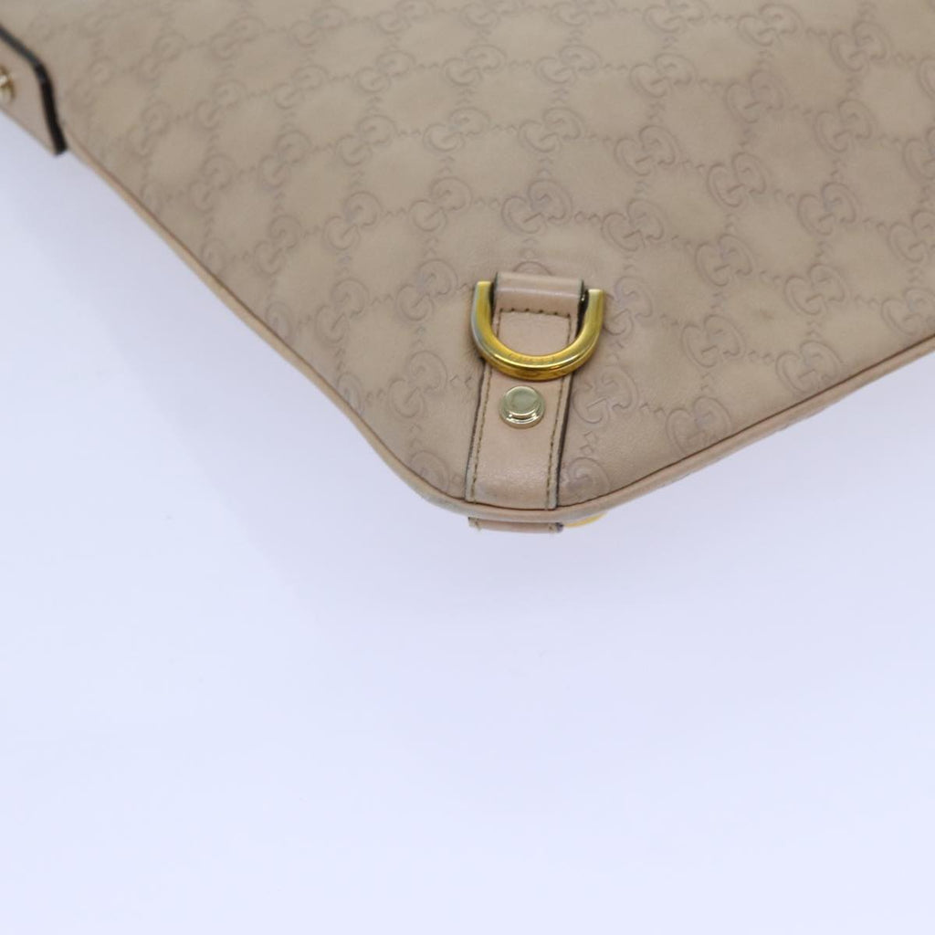 GUCCI GG Canvas Guccissima Abbey Shoulder Bag Beige 131326 fm3354